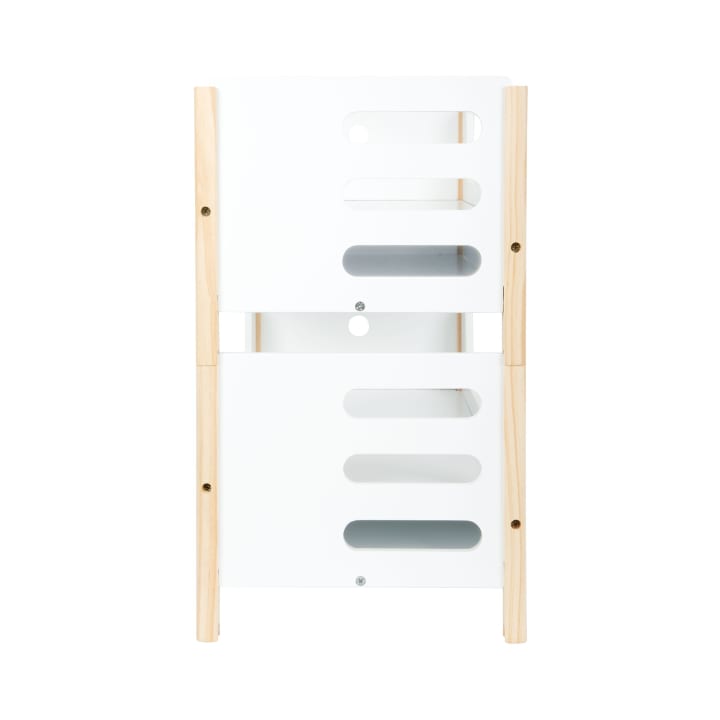 Puppenhochbett 2in1, Holz, mit Wendebettwäsche, ab 3 Jahren