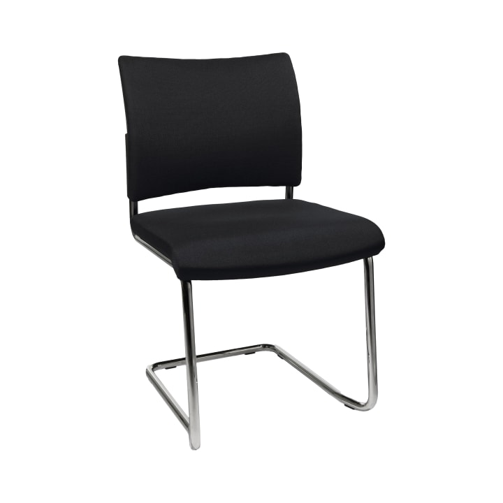 Freischwinger Visit, gepolstert, ohne Armlehnen, stapelbar, Sitzhöhe 47 cm