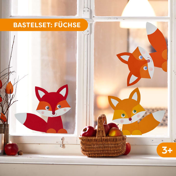 Sachenmacher Erstes Schneiden Füchse, Bastelset Herbst, 4 St., ab 3 J.