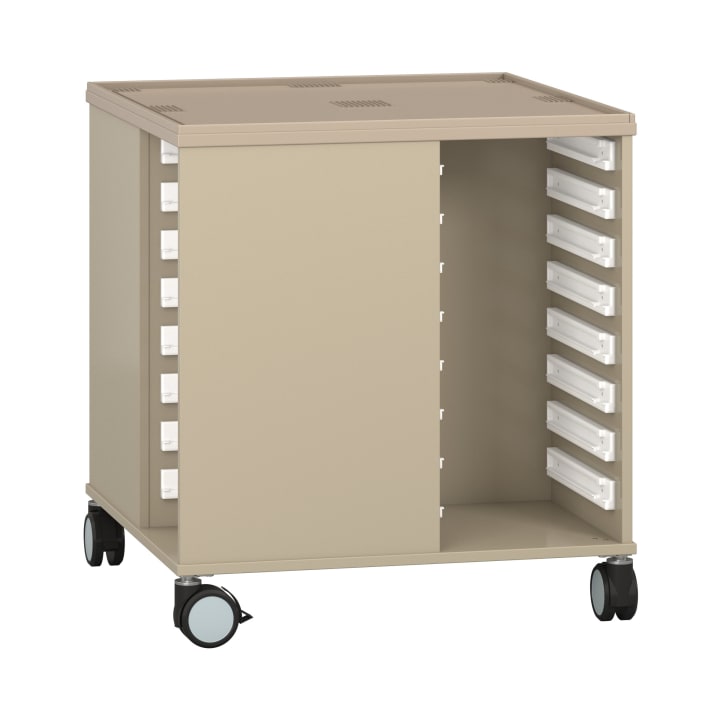 Bau- und Konstruktionstisch groß, mit Rollen, L 82 x B 82 x H 89 cm
