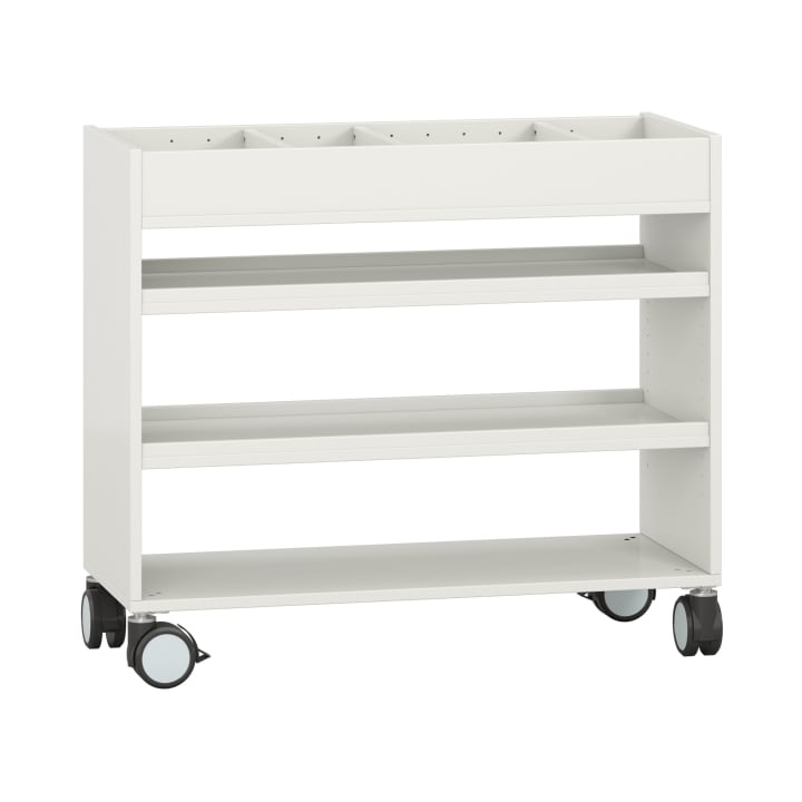 Kreativwagen klein, Atelierwagen mit Rollen, L 100 x B 42 x H 87,5 cm