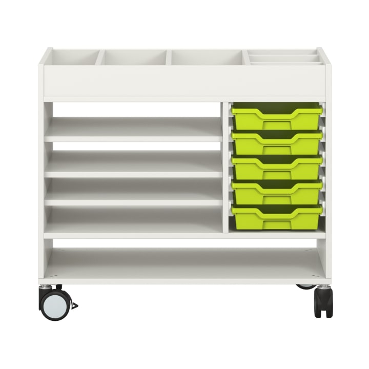 Kreativwagen mittel, Atelierwagen mit Rollen, L 100 x B 60 x H 87,5 cm