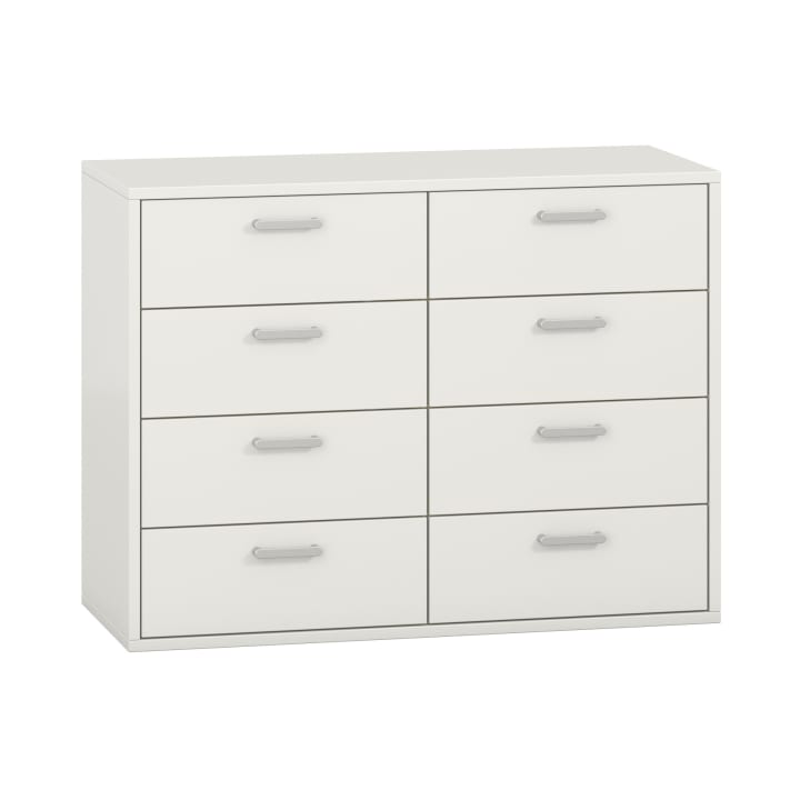 Schubkastenschrank mit 8 Schubkästen, Dekor, B 100 x H 75 x T 42 cm