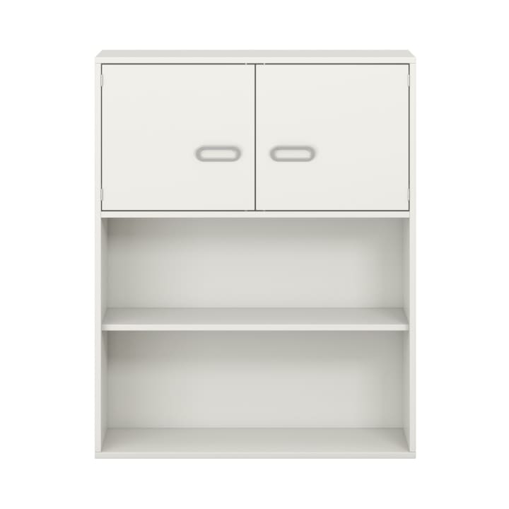 Kombischrank mit Türen, unten offen, Dekor, B 100 x H 125 x T 42 cm