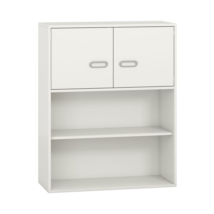Kombischrank mit Türen, unten offen, Dekor, B 100 x H 125 x T 42 cm
