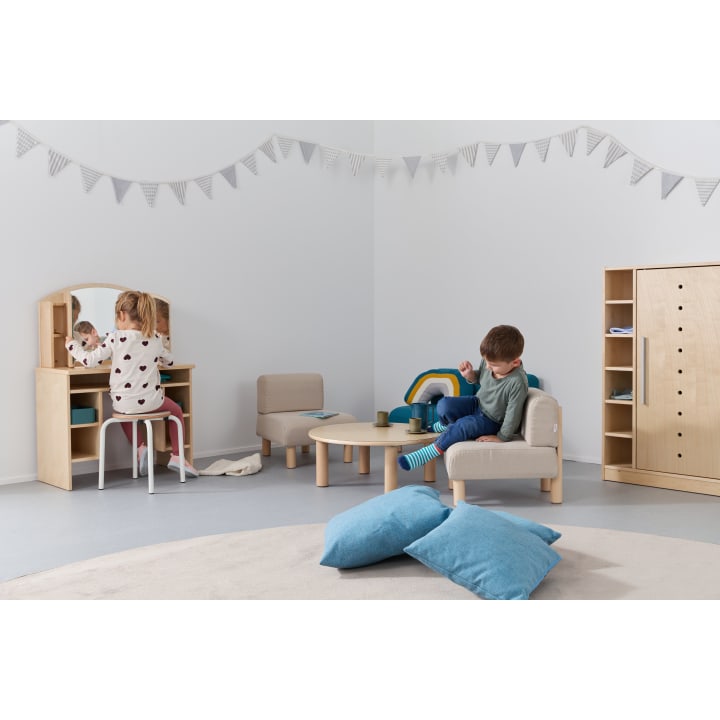 Kindersessel Lara & Nuka, mit Holzbeinen, ab 2 Jahren