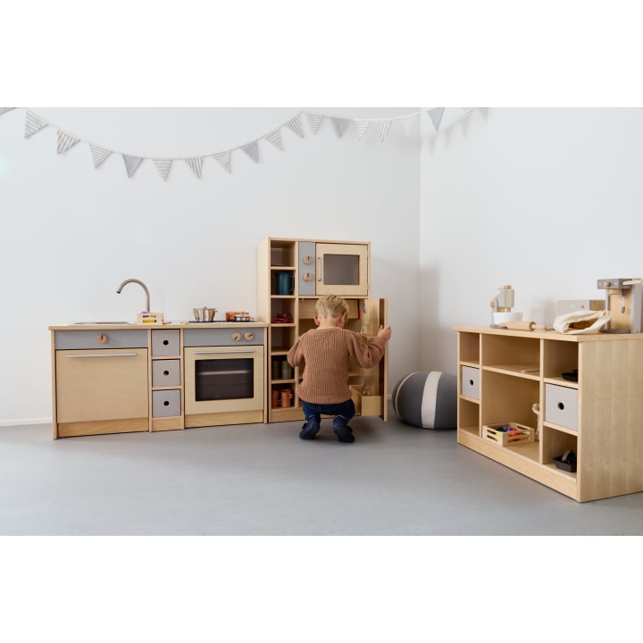 Spiel-Anrichte Lara, Kinderregal, aus Holz, ab 2 Jahren