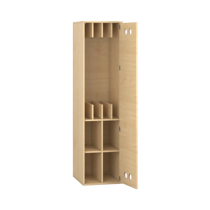 Liegepolster- und Deckenschrank mit Tür rechts, Krippe, B 50 x H 200 x T 60 cm