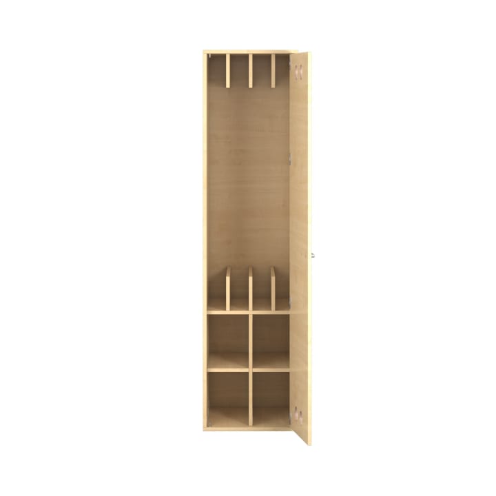 Liegepolster- und Deckenschrank mit Tür rechts, Kindergarten, für 4 Liegepolster, B 50 x H 200 x T 60 cm