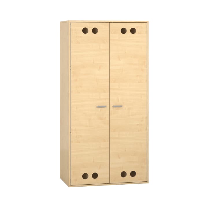 Liegepolster- und Deckenschrank mit Türen, Kindergarten, für 8 Liegepolster, B 100 x H 200 x T 60 cm