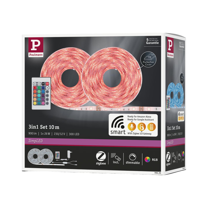 LED-Strip, 10 Meter, mit Farbwechsel & Fernbedienung