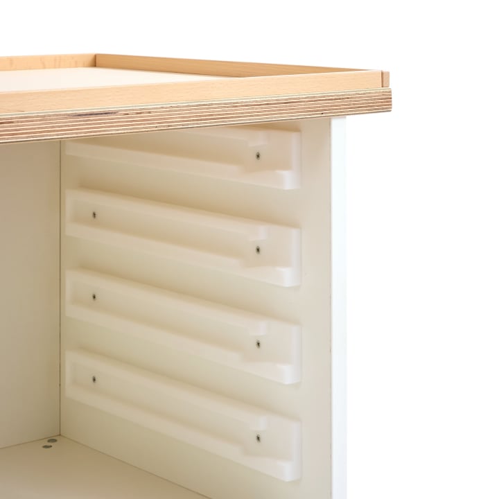 Bau- und Konstruktionstisch klein, mit Rollen, L 82 x B 48,2 x H 55 cm