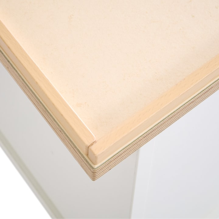 Bau- und Konstruktionstisch klein, mit Rollen, L 82 x B 48,2 x H 55 cm
