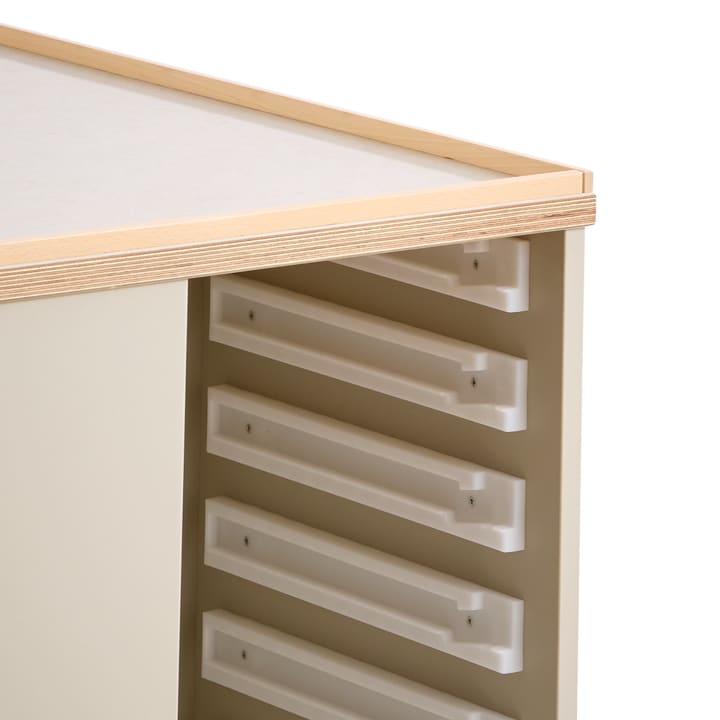 Bau- und Konstruktionstisch groß, mit Rollen, L 82 x B 82 x H 89 cm