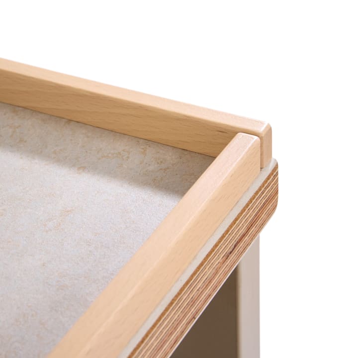 Bau- und Konstruktionstisch groß, mit Rollen, L 82 x B 82 x H 89 cm