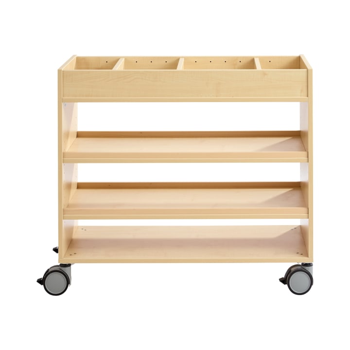 Kreativwagen klein, Atelierwagen mit Rollen, L 100 x B 42 x H 87,5 cm
