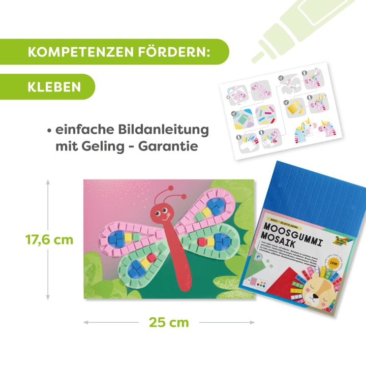 Sachenmacher Erstes Kleben Tiere, Bastelset Moosgummi, 10 St., ab 3 J.