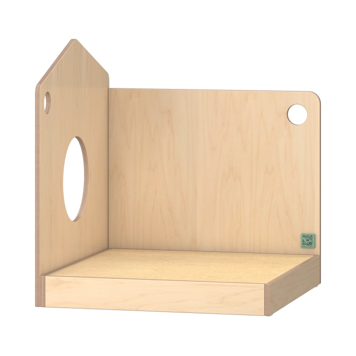Spielpodest mit Raumteilerfunktion Linoleumbelag 82 x 90 x 90 cm