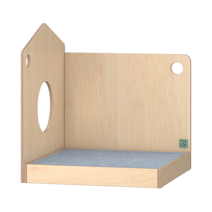 Spielpodest mit Raumteilerfunktion Linoleumbelag 82 x 90 x 90 cm