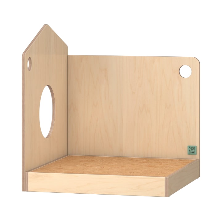 Spielpodest mit Raumteilerfunktion Linoleumbelag 82 x 90 x 90 cm