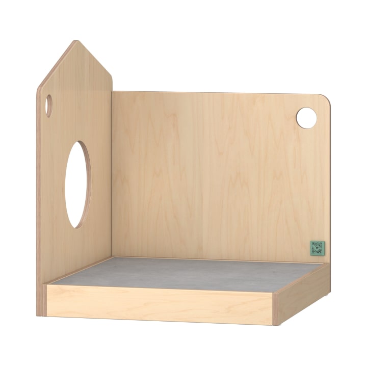 Spielpodest mit Raumteilerfunktion Linoleumbelag 82 x 90 x 90 cm