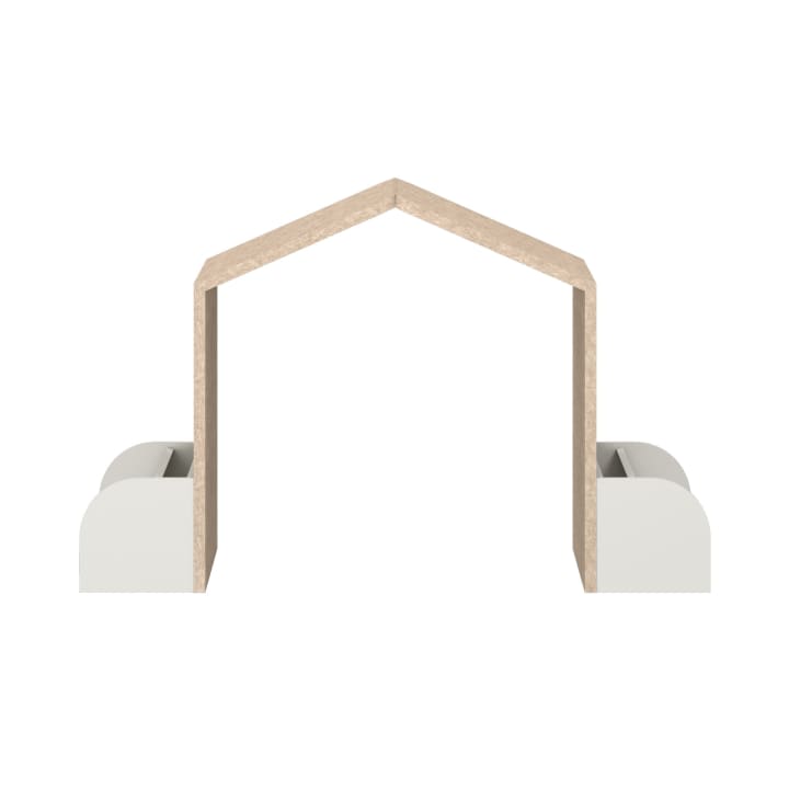 Spielhaus mit Trennwandfunktion, schalldämmend, 59,5 x 119 x 55 cm