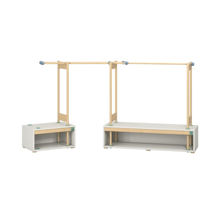 Flexi Modul Spielschrank Set 2 Dekor weiß 8-teilig
