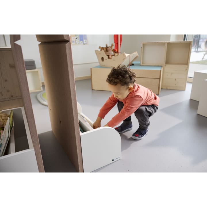 Spielhaus mit Trennwandfunktion, schalldämmend, 59,5 x 119 x 55 cm