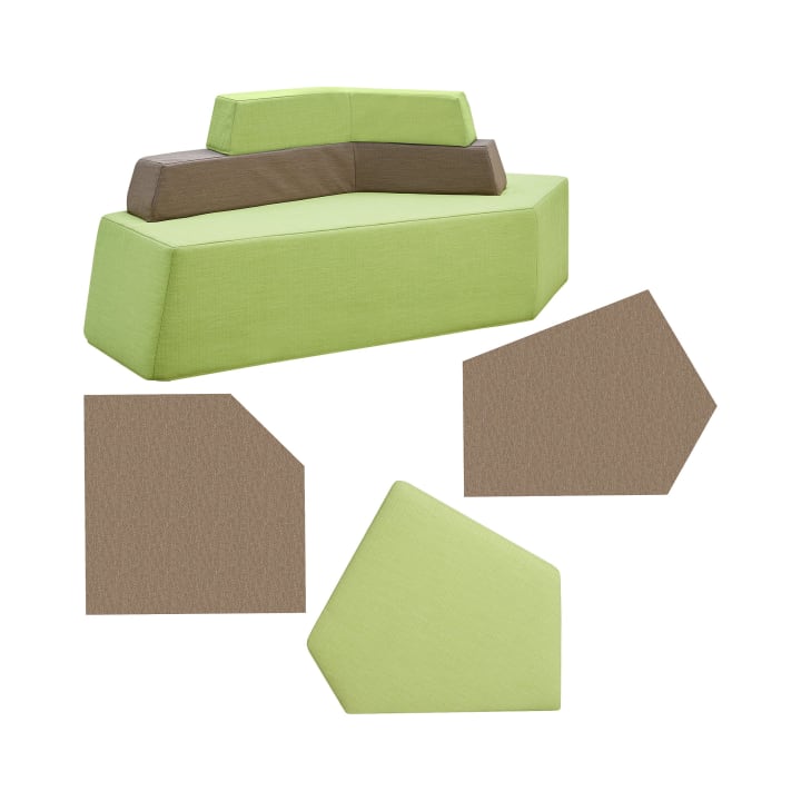 Vorlesesofa Kombination 2, grow-upp, 4-teilig