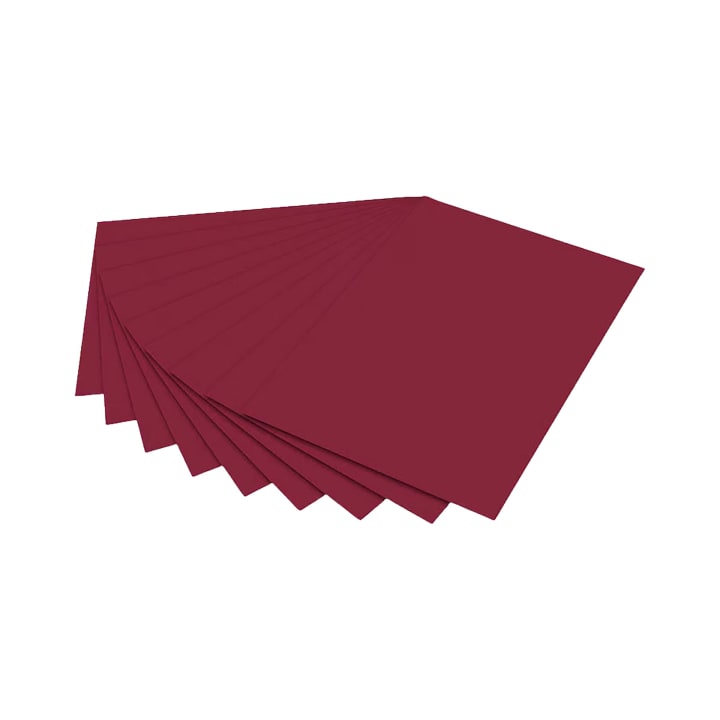 Tonkarton, rubinrot, 220 g/m², 50 x 70 cm, 25 Bogen