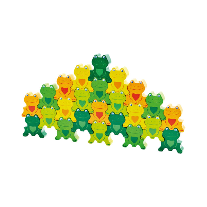 Parkett Freche Frösche 3-D, 25 Teile