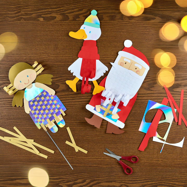 Bastelset – Papier-Flechten Weihnachten