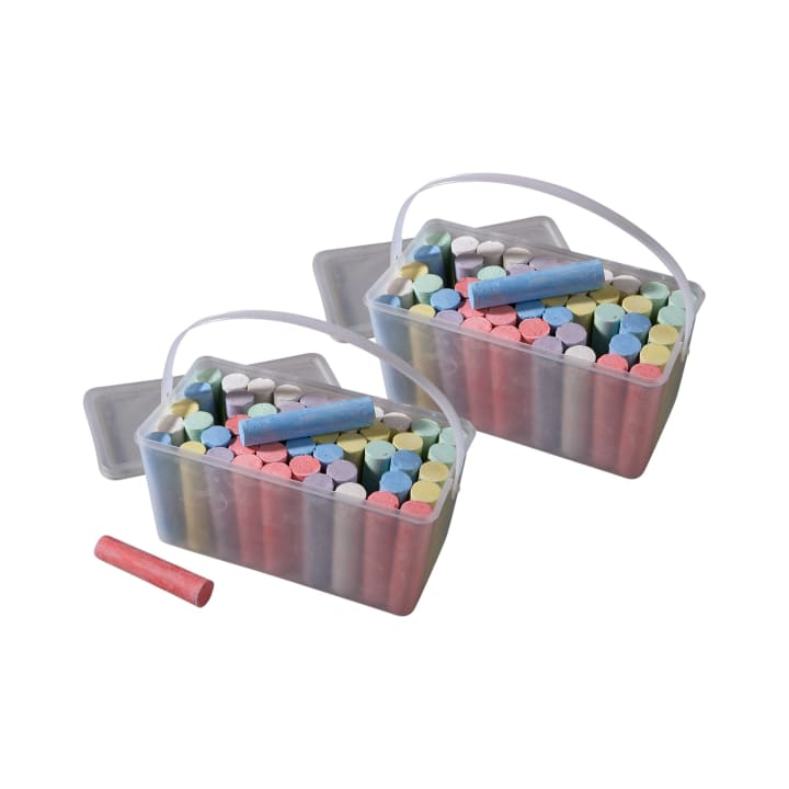 Straßenmalkreide XXL-Set, 100 Stück, 8 Farben