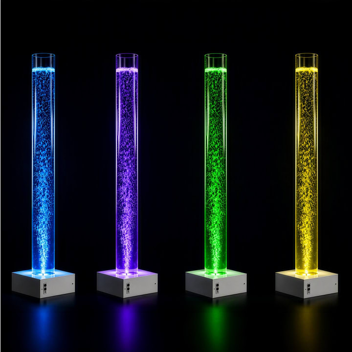 LED-Wassersäule, manueller Farbwechsel, Ø 15, H 150 cm