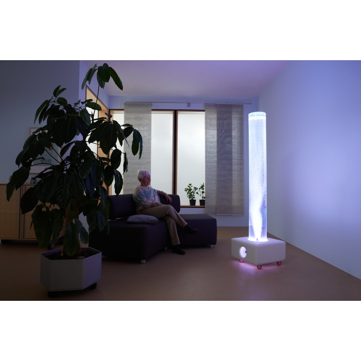 LED-Wassersäule, RGB, mobil, mit Fernbedienung, Ø 20, H 176,5 cm