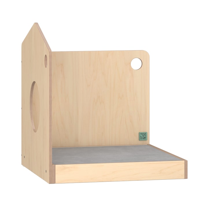 Spielpodest mit Raumteilerfunktion Linoleumbelag 82 x 90 x 90 cm