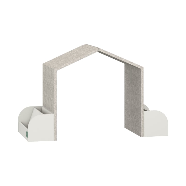 Spielhaus mit Trennwandfunktion, schalldämmend, 59,5 x 119 x 55 cm