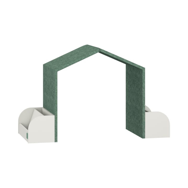 Spielhaus mit Trennwandfunktion, schalldämmend, 59,5 x 119 x 55 cm