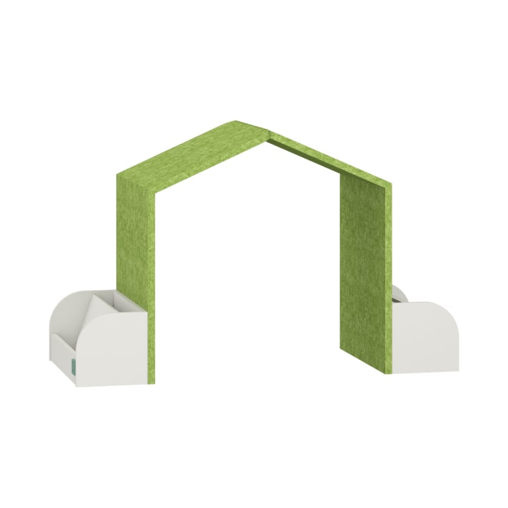 Spielhaus mit Trennwandfunktion, schalldämmend, 59,5 x 119 x 55 cm