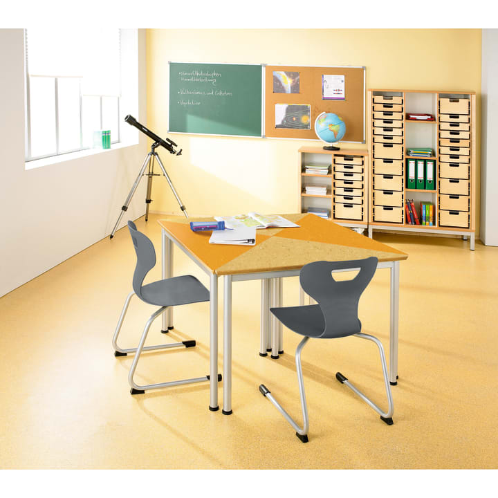 Gleitkufenstuhl solit:sit® Swing, Modell A, Kunststoff-Schale, div. Farben, Gr. 5, Sitzh. 43 cm