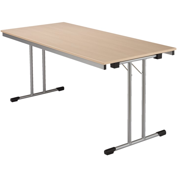 Klapptisch slide T-Fußform, L 160 x B 80 x H 72 cm