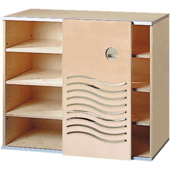 Wellen-Schiebetürenschrank