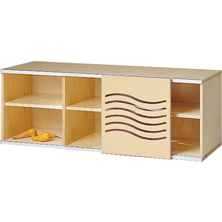 Schiebetürenschrank  move upp® niedrig, B 125 x H 44 x T 38 cm