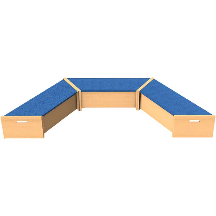 Trapezbank 133x42x46cm