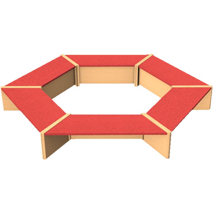 Trapezbank 133x42x46cm