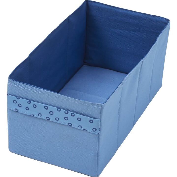 Stoffbox, hellblau/blau