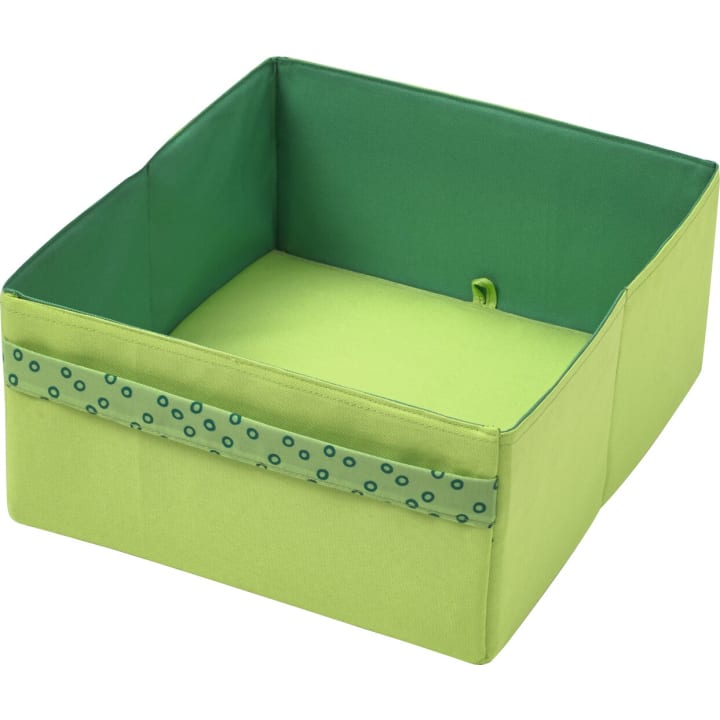 Stoffbox, hellgrün/grün