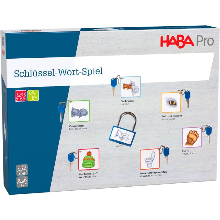 HABA Pro Schlüssel-Wort-Spiel, 41-teilig