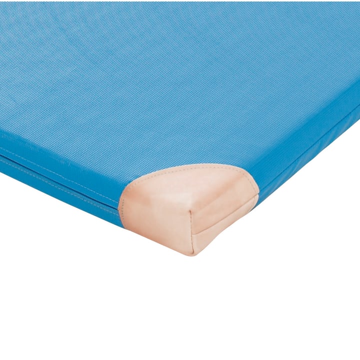 Turnmatte RG 120 mit Lederecken und Trageschlaufen, 200x100x6 cm