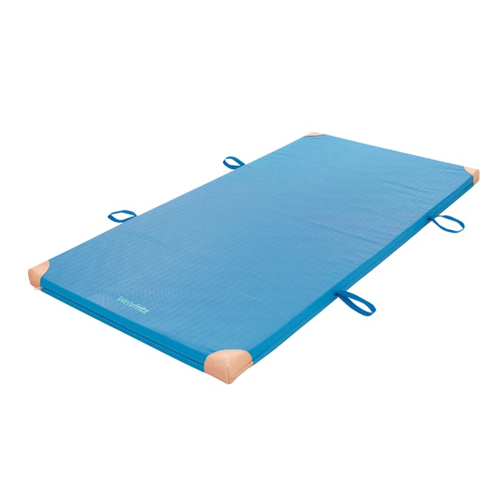 Turnmatte RG 120 mit Lederecken und Trageschlaufen, 200x100x6 cm